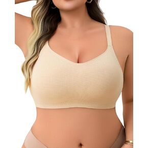 LIIJOO Full Coverage Wireless Bra for Women, Seamless Smoothing Support, Wide Straps, Lift for Sagging Bust in Saudi Arabia