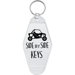 Orhokoyc Key Tag for Side by Side Keys, Off Road Driver Gift Keychain, Retro ATV UTV Key Lable Tag Four Wheeler Biker in Saudi Arabia