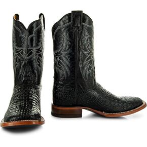 Soto Boots Men's Caiman Belly Print Cowboy Boots H4001 in Saudi Arabia