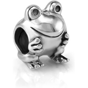 NARADA Jewelry Sterling Silver Frog Bead Charm Fits Major Brands Bracelet in Saudi Arabia