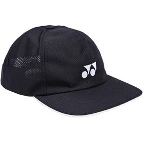 YONEX Unisex Sports Hat, Badminton Tennis Squash, Black, 5 7/8 in Saudi Arabia