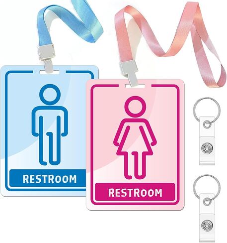 LEMBANG Restroom Pass Keychain with Key Holder Bathroom Pass Key Tag for Classroom Office Family Restaurant Toilet in Saudi Arabia