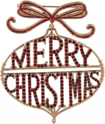 Hallmark Merry Christmas Bow Ornament Pin in Saudi Arabia