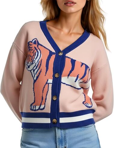 MISS SPARKLING Women’s Knit Cardigan Sweater Button Down Long Sleeve V Neck Casual Loose Fit Jacket Lightweight Outerwear in Saudi Arabia