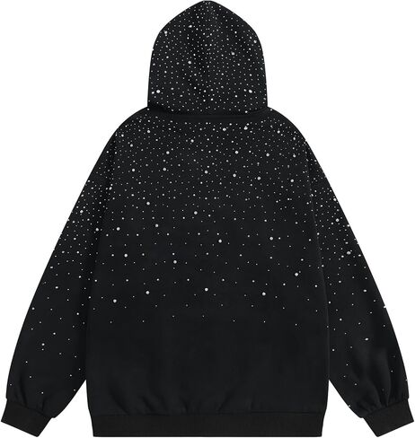 Vamtac Rhinestone Hoodies Men Oversized Hooded Sweatshirts Fashion Casual Hoodie Pullover Y2k Streetwear Tops in Saudi Arabia