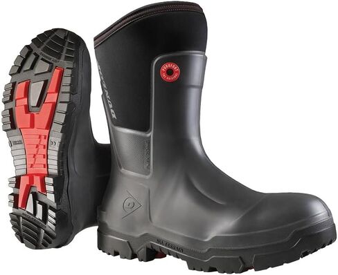 Dunlop Snugboot Craftsman Full Safety, Charcoal | 11'' Insulated PU Work Boot in Saudi Arabia
