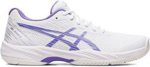 أحذية التنس 9 التنس للسيدات من ASICS ، 7.5 ، أبيض/جمشت in Kuwait