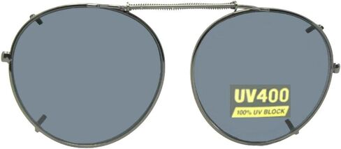 Semi Round Non Polarized Clip-on Sunglasses for Men & Women-Semi Round Shape Clip On Sunglasses For Eyewear in Saudi Arabia