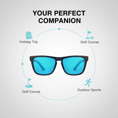 نظارات شمسية Cyxus Golf للرجال من الأسيتات المستقطبة للحماية من الأشعة فوق البنفسجية 400 وإكسسوارات الجولف هدية P1579 in Saudi Arabia