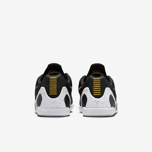 حذاء كرة السلة Kobe IX Big Kids من Nike (أسود/أبيض/ذهبي جامعي) مقاس 4.5 in Kuwait