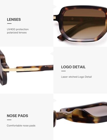 SOJOS Retro Polarized Rectangle 70s Sunglasses for Women Men,Trendy Hexagon 80s 90s Shades SJ2625 in Saudi Arabia