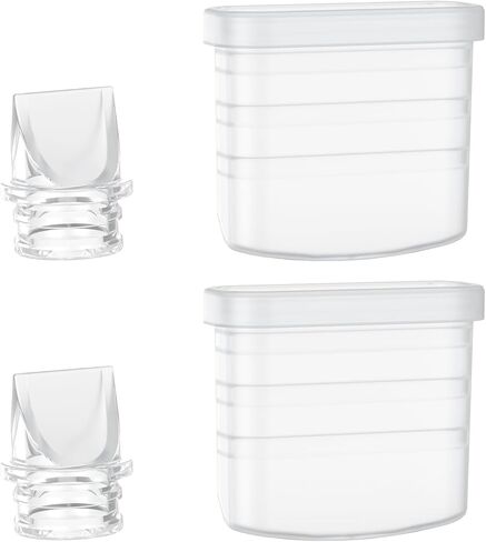 Paruu P10 مضخة ثدي خالية من اليدين يمكن ارتداؤها ، 338 مم هكذا شفط قوي ، ضوضاء منخفضة ، 4 أوضاع و 9 مستويات ، 19/22/22/28 مم إدراج/شفة ، 2 حزمة (أبيض) in Kuwait