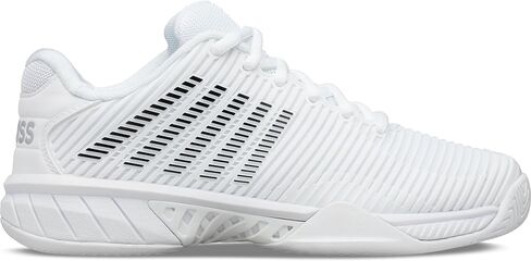 K-Swiss Women's Hypercourt Express 2 حذاء تنس (بيضاء/بتلة أوركيد/نيون الحريق) in Kuwait