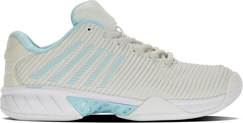 K-Swiss Women's Hypercourt Express 2 حذاء تنس (بيضاء/بتلة أوركيد/نيون الحريق) in Kuwait