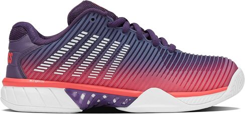 K-Swiss Women's Hypercourt Express 2 حذاء تنس (بيضاء/بتلة أوركيد/نيون الحريق) in Kuwait