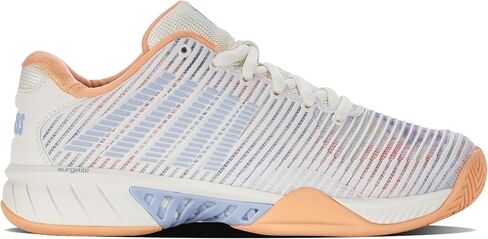 K-Swiss Women's Hypercourt Express 2 حذاء تنس (بيضاء/بتلة أوركيد/نيون الحريق) in Kuwait