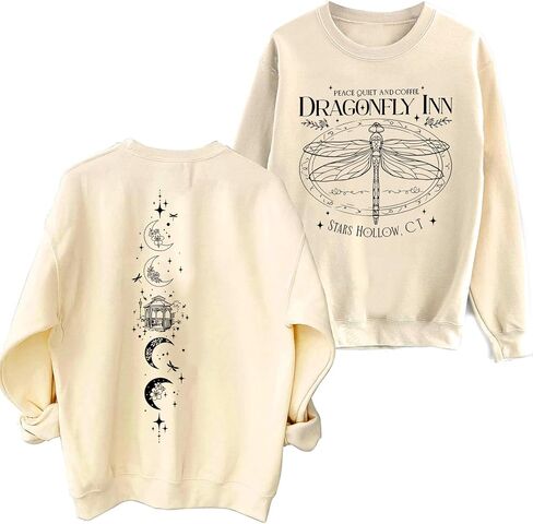 HappySSSum Vintage Dragonfly Sweatshirt for Women Autumn Sweater Gift in Saudi Arabia