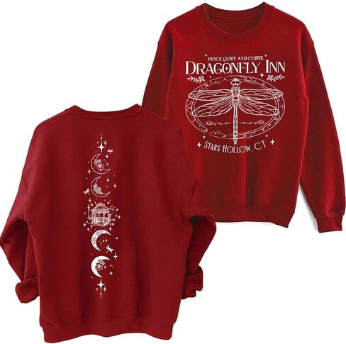 HappySSSum Vintage Dragonfly Sweatshirt for Women Autumn Sweater Gift in Saudi Arabia