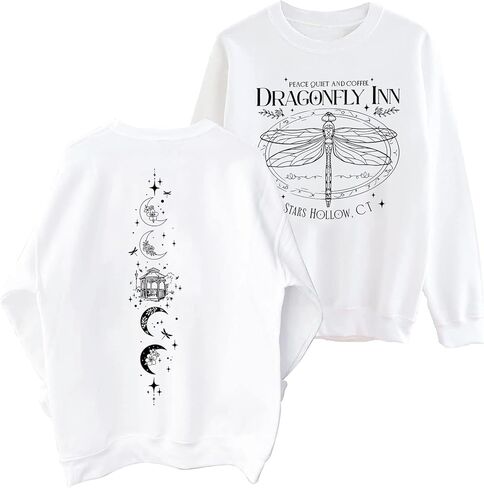 HappySSSum Vintage Dragonfly Sweatshirt for Women Autumn Sweater Gift in Saudi Arabia