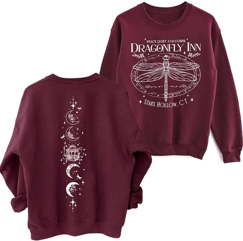 HappySSSum Vintage Dragonfly Sweatshirt for Women Autumn Sweater Gift in Saudi Arabia