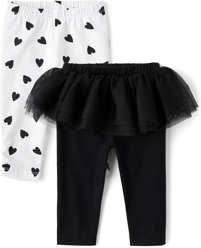 The Children's Place ، Baby Girls ، و Netborn Knit على السراويل ، Tutu/Wintermint Tutu/Critter 2 حزمة ، 0 أشهر ، 3 أشهر in Kuwait