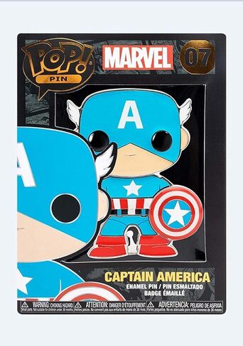 Funko Pop! Pin: Marvel - Captain America in Saudi Arabia