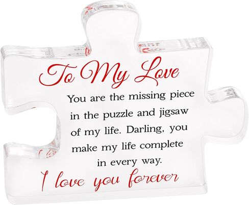 Gifts for Dad - Father's Present, Dad Gifts from Daughter for Birthday Christmas, Cool Presents Ideas, Engraved Acrylic Block Puzzle Gift for Father 2.2 x 2.8 in in Saudi Arabia