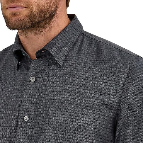 Wrangler X Men's Cody Johnson Classic Fit Long Sleeve Buttondown Shirt - Black in Saudi Arabia