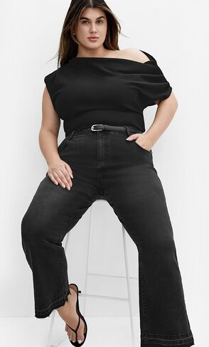 City Chic Women's Plus Size Jean - Paloma Kick Flare in Saudi Arabia