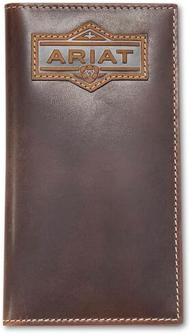 ARIAT Men's Crazy Horse Patch Leather Rodeo Wallet in Saudi Arabia