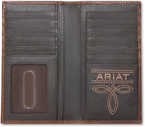 ARIAT Men's Crazy Horse Patch Leather Rodeo Wallet in Saudi Arabia