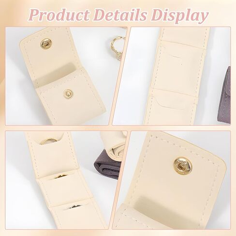 6 Pcs Mini Travel Jewelry Bag with Buckle, Foldable Mini Jewelry Travel Organizer Case for Earrings Rings Necklaces in Kuwait