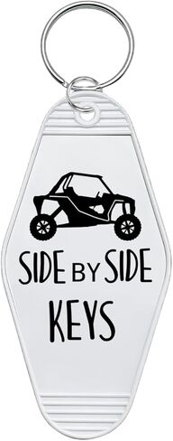 Orhokoyc Key Tag for Side by Side Keys, Off Road Driver Gift Keychain, Retro ATV UTV Key Lable Tag Four Wheeler Biker in Saudi Arabia