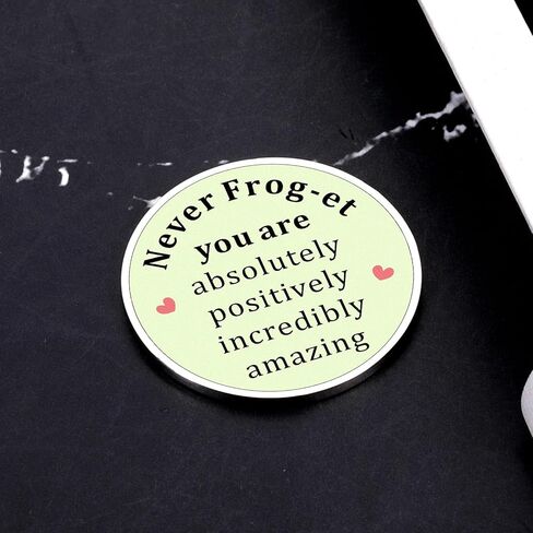 Positive Frog Keychain - Valentines Keychain Gift for Teenage Girls 16-18, Frog Themed Gifts for Boys 20s, Cool Valentines Boys Gift, Frogs Stuff for Friends Coworkers Women Men Birthday Christmas in Saudi Arabia