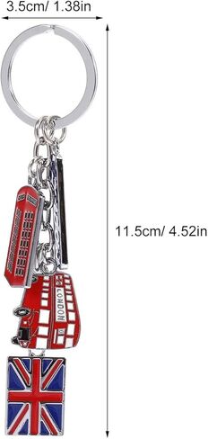 DOITOOL المملكة المتحدة العلم المفاتيح علم الاتحاد كيرينغ لندن تذكارية Keyrings الجدة إنجلترا حقيبة سلسلة مفاتيح حُليات السيارة مفتاح الملحقات in Saudi Arabia