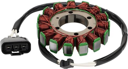 WOOSTAR 15 Coil 3 Wire Stator Magneto Replacement for ZX600 ZX 600 Ninja ZX-6R ZX6R ZX 6R 2007-2008 OEM 21003-0049 in Saudi Arabia