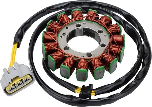WOOSTAR 15 Coil 3 Wire Stator Magneto Replacement for ZX600 ZX 600 Ninja ZX-6R ZX6R ZX 6R 2007-2008 OEM 21003-0049 in Saudi Arabia