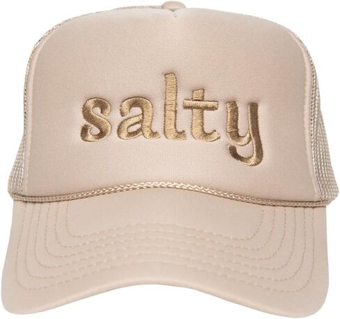 KATYDID Salty Foam Trucker Hat - Adjustable Trucker Hat with Mesh Netting - Fully Embroidered Trucker Hat for Women in Saudi Arabia