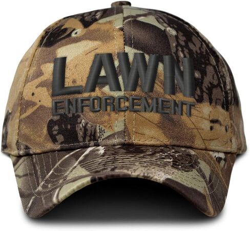 Custom Camo Baseball Cap Lawn Enforcement Agency Embroidery Cotton Strap Closure in Kuwait