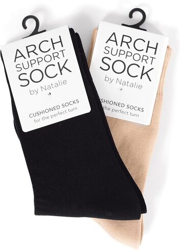 Womens Arch Support Dance Socks- 2 Pack in Saudi Arabia