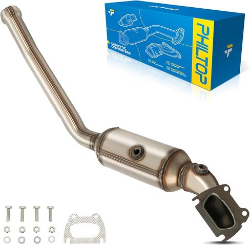 PHILTOP Rear Catalytic Converter Stainless Steel Direct-Fit Replacement For 2005-2009 Mustang 4.0L Replace 50554, 643004, 30542 (EPA Compliant) in Kuwait