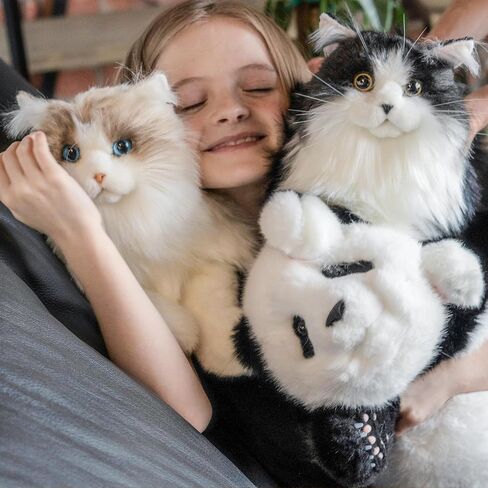 Chongker Weighted Stuffed Animals, 3lb 22" Realistic Plush Cat, Cuddling Soft Pillows for Children, Adults and The Elderly, Alleviate Stress Ragdoll Cat in Saudi Arabia