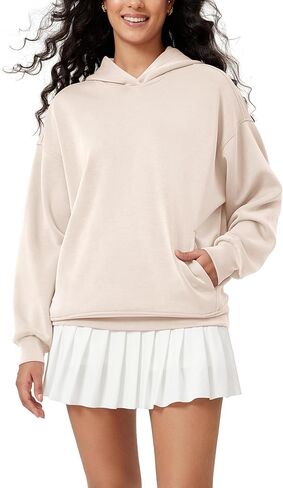 ODODOS Women's Modal Soft Oversized Hoodies Long Sleeve Hooded Sweatshirts Pullover Top with Kangaroo Pocket in Saudi Arabia