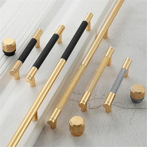 Kitchen Cabinet Doors Drawer Handles Wardrobe Decoration Furniture Hardware(Gold Grey,125 * 32 * 96mm) in Saudi Arabia