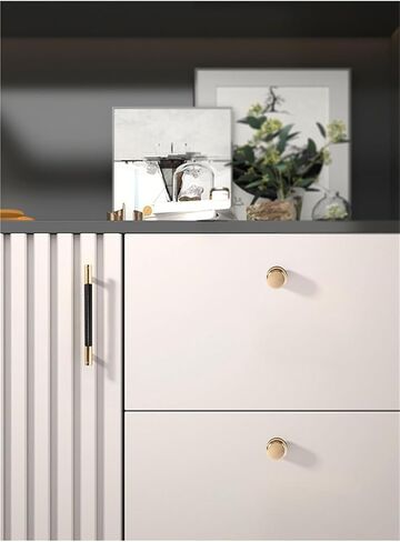 Kitchen Cabinet Doors Drawer Handles Wardrobe Decoration Furniture Hardware(Gold Grey,125 * 32 * 96mm) in Saudi Arabia