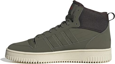 adidas Unisex Break Start Mid Top Winterized Basketball Sneaker, Black/Grey/Black, 13.5 US Men in Saudi Arabia