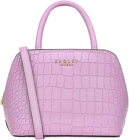 Radley London Liverpool Street 2.0 Mini Leather Zip-Top Grab Satchel Crossbody Bag Pink in Saudi Arabia