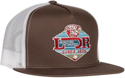 Lazy J Ranch Conquest Classic Five Panel Trucker Hat - Adjustable Unisex Country Hats, Vintage Trucker Hat in Saudi Arabia