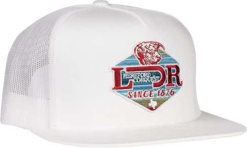 Lazy J Ranch Conquest Classic Five Panel Trucker Hat - Adjustable Unisex Country Hats, Vintage Trucker Hat in Saudi Arabia