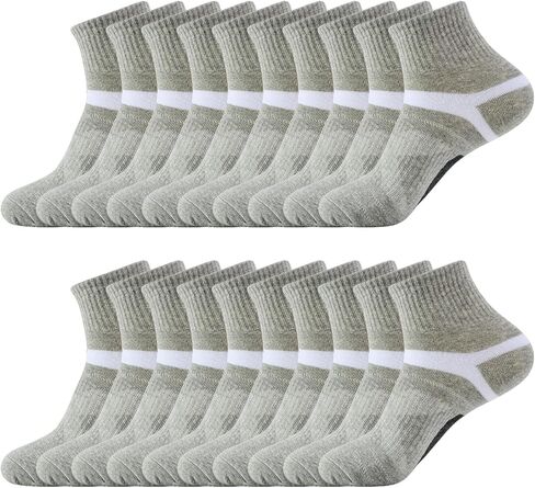 10Pairs Men's Socks with Arch Cushioning, Moisture-Wicking, Breathable Sports Socks in Saudi Arabia